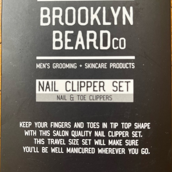 BROOKLYN BEARD 2 SET MENS NAIL AND TOE CLIPPERS BRAND NEW IN BOX - Picture 5 of 6